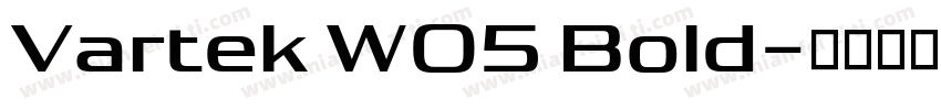 Vartek W05 Bold字体转换